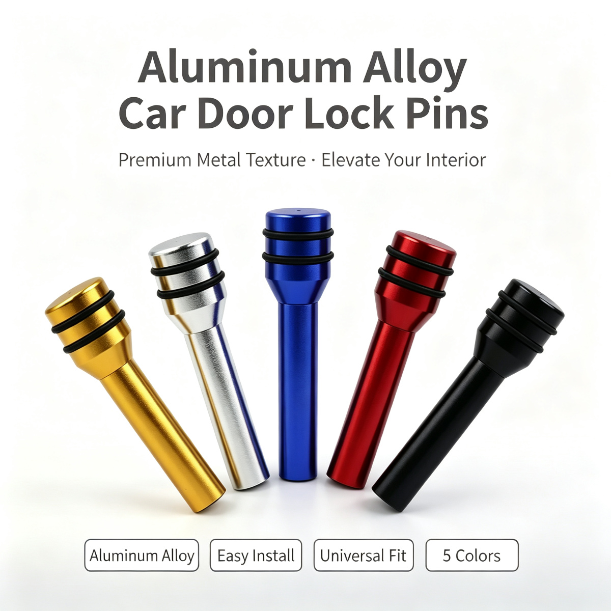 Universal Furniture Hardware - Universal 4Pcs Aluminum Alloy Car Door