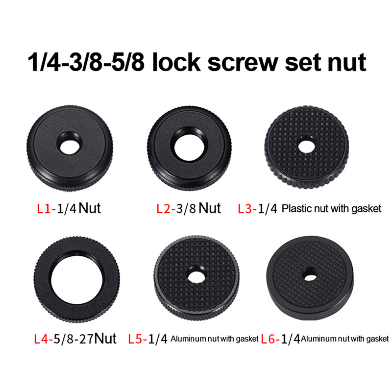 Cam Lock Nut - Camera Screw 1/4 3/8 5/8 Inch