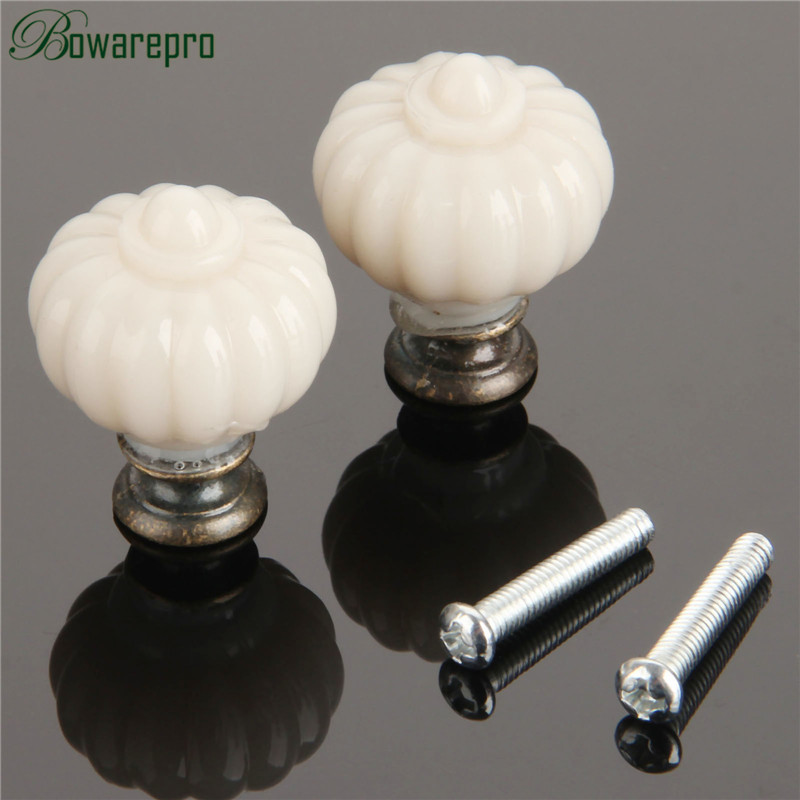 1Pc Acrylic Ivory White Pumpki - Furniture Hardware Pulls 评论和价格
