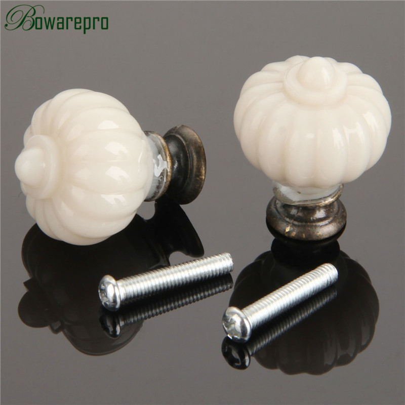 1Pc Acrylic Ivory White Pumpki - Furniture Hardware Pulls 评论和价格