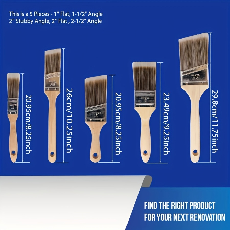 5Pcs High Quality Paint Brush  - Furniture Hardware Pulls 评论和价格