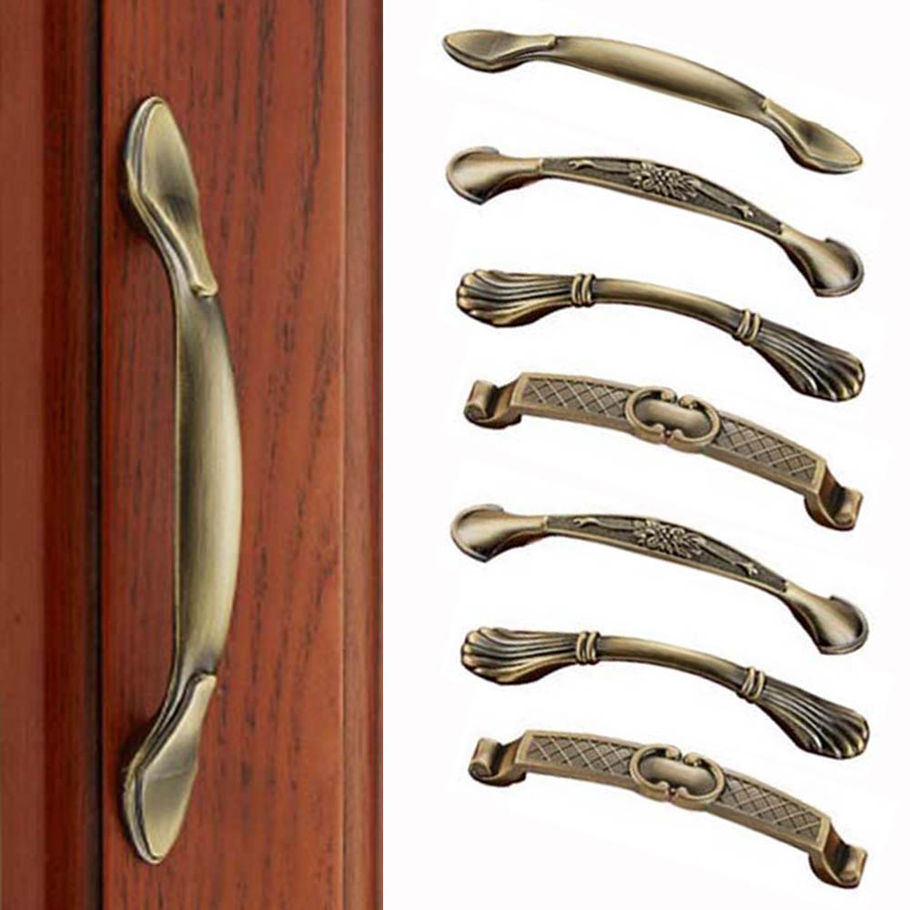Vintage Bronze Wardrobe Dresse - Furniture Hardware Pulls 评论和价格