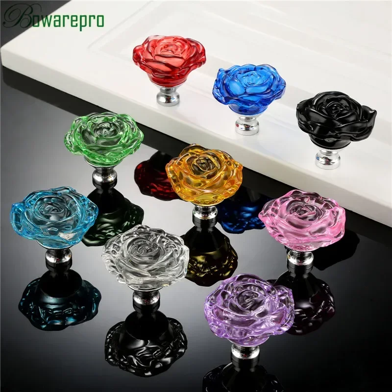 bowarepro 50MM Crystal Rose Gl - Furniture Hardware Pulls 评论和价格