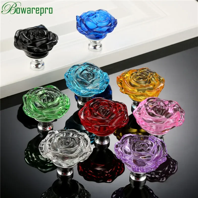 bowarepro 50MM Crystal Rose Gl - Furniture Hardware Pulls 评论和价格