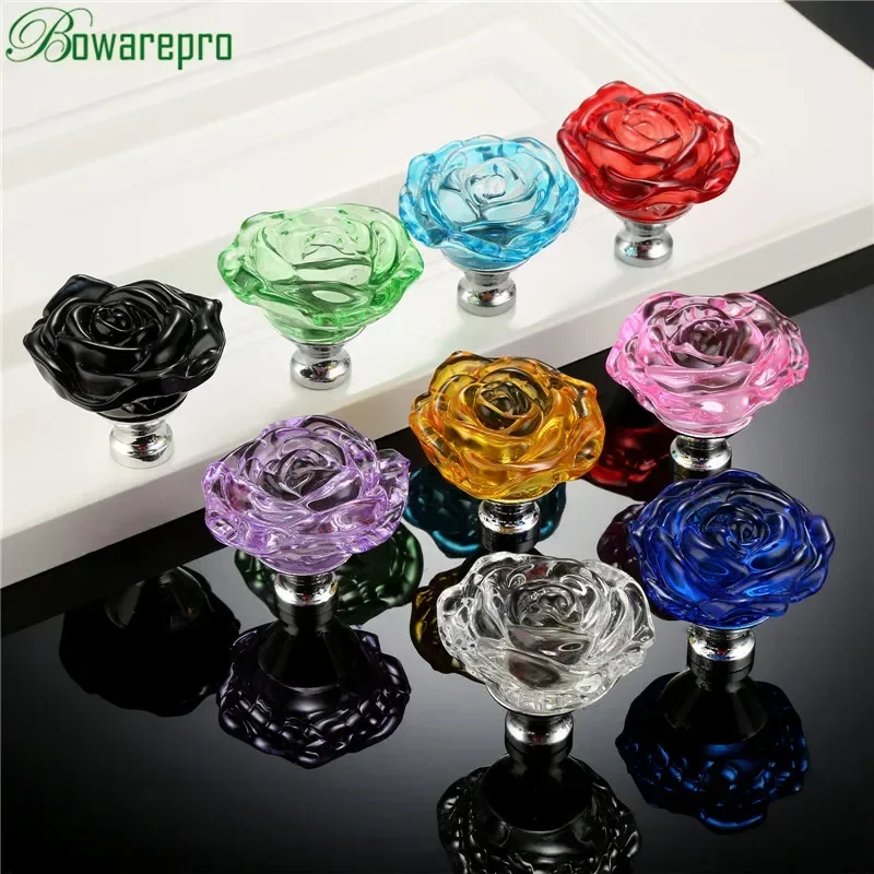 bowarepro 50MM Crystal Rose Gl - Furniture Hardware Pulls 评论和价格
