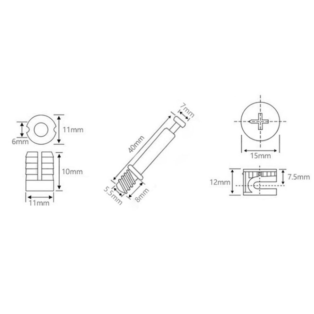 3 in 1 Dowel Jig Screw Furnitu - Cam Lock Nut 评论和价格