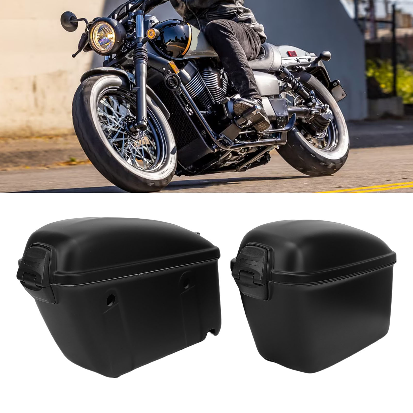 22L Motorcycle Hard Saddle Bag - Universal Furniture Hardware 评论和价格